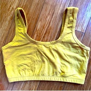 ARQ Full Coverage Bra size large in chartreuse (yellow color)